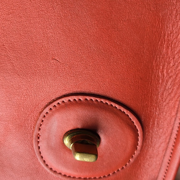 Vintage COACH 9954 Prairie Bag RARE Red - Picture 9 of 13